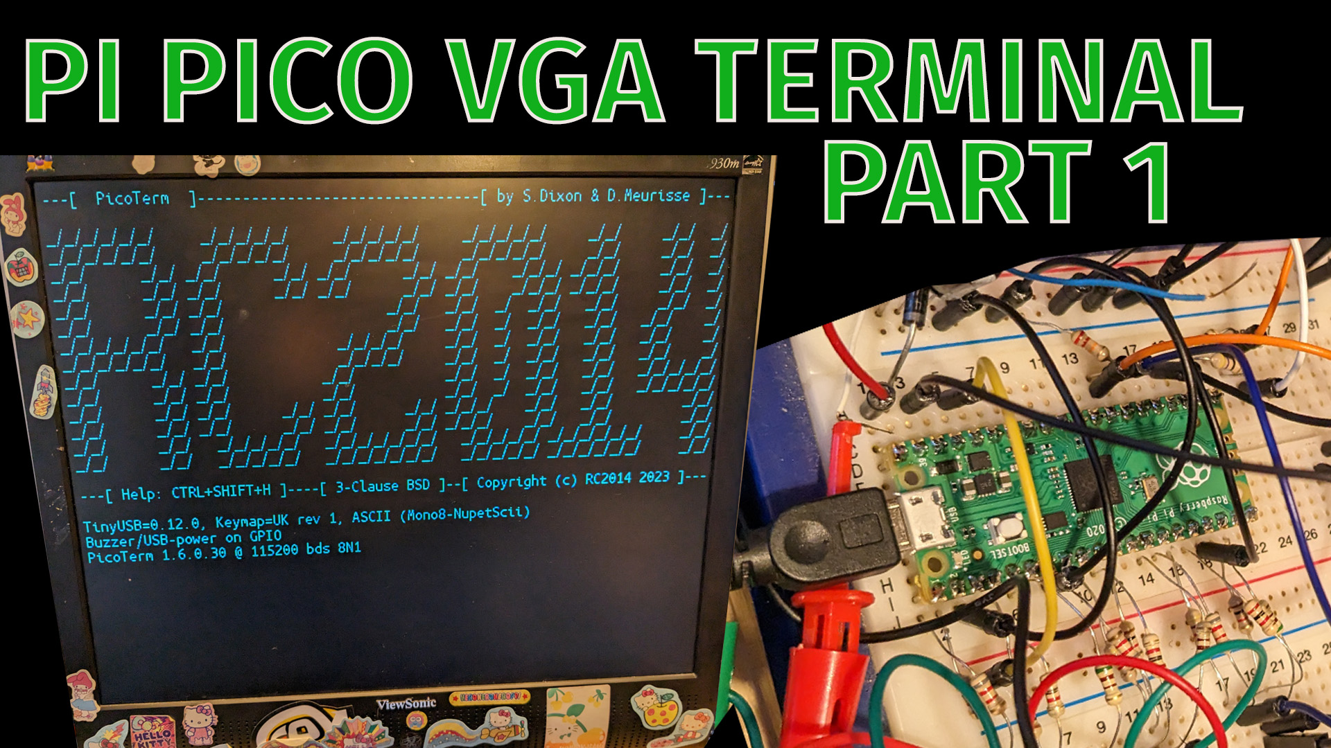 RC2014 Raspberry Pi Pico VGA Terminal Self-Build