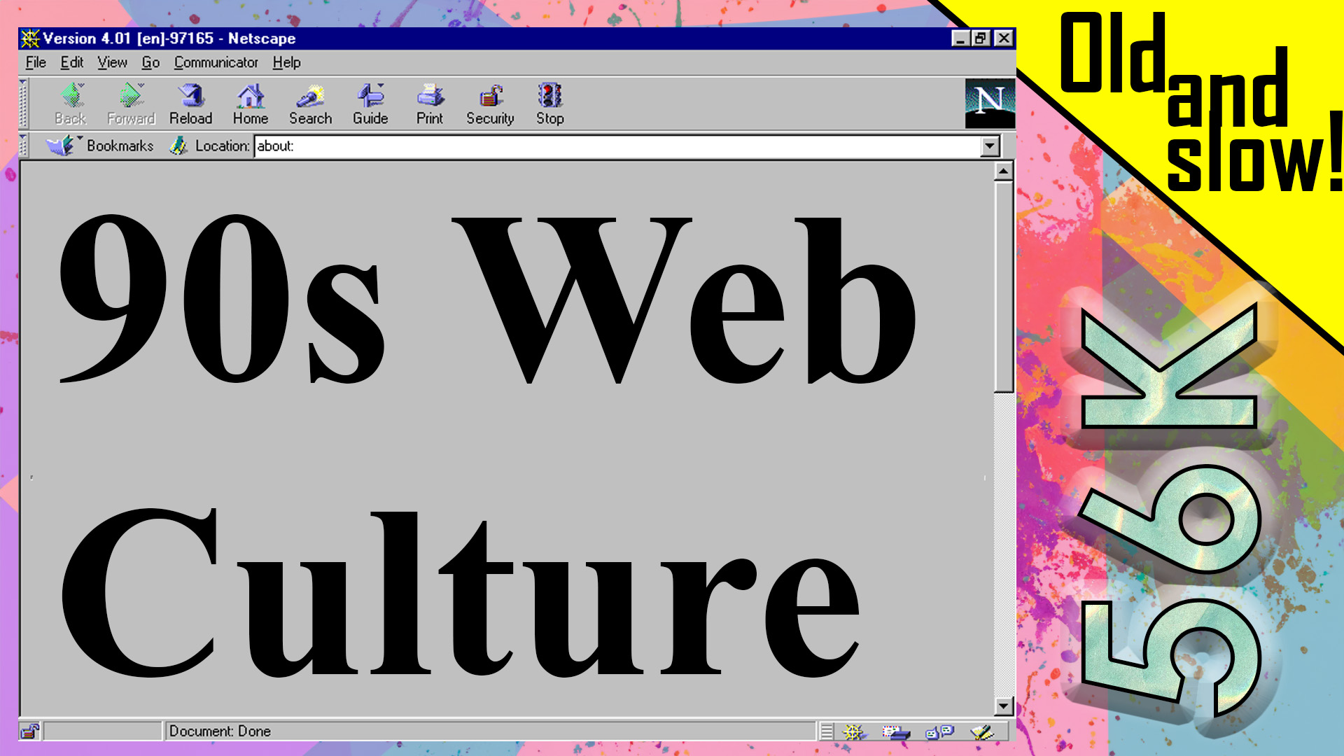1990s Web Culture – How the Internet used to be